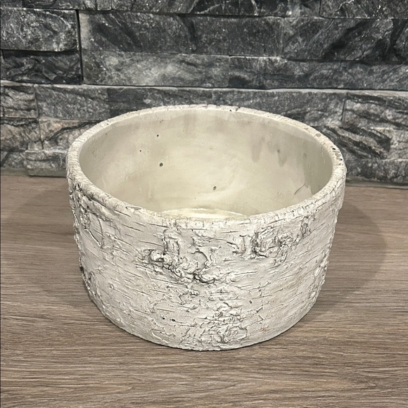 Other - Textured Cream Ceramic Bowl - Neutral Decorative